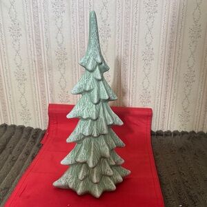 Elegant Green Ceramic Christmas Tree